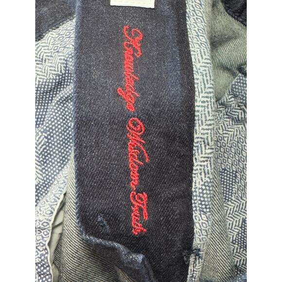 Robert Graham Men's Kipling Tailored Leg Stretch Blue Plaid Jeans - Size 32x26 - Picture 8 of 9